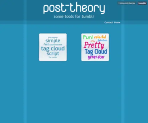 Post-Theory.com(Updates) Screenshot