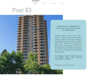 Post83Housing.ca(Post 83 Housing) Screenshot