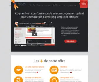 Posta-Nova.fr(Solution emailing Posta) Screenshot