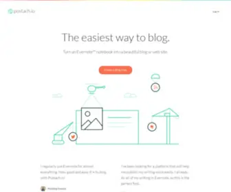 Postach.io(The Evernote Powered Blogging Platform) Screenshot