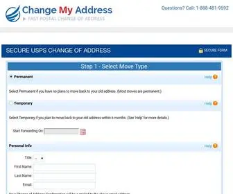 Postaddress-Changes.com(Change Your Address To A Virtual Mailbox Address) Screenshot