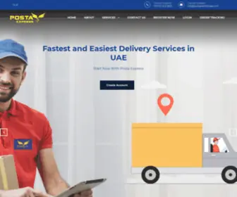 Postaexpressuae.com(Posta express) Screenshot