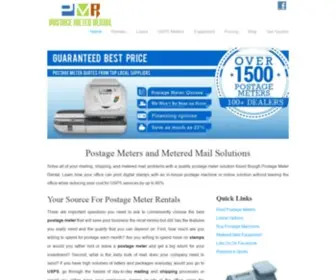 Postagemeterrental.com(Postage Meters and Metered Mail Solutions) Screenshot