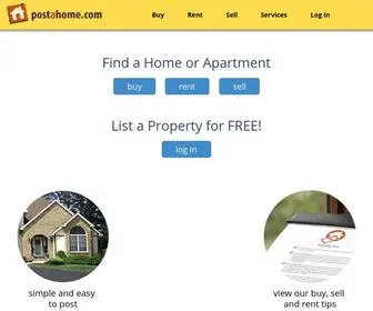 Postahome.com(Post a home) Screenshot