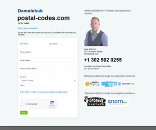 Postal-Codes.com(Postal Codes) Screenshot
