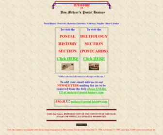 Postal-History.com(Jim Mehrer's Postal History and Postcards) Screenshot