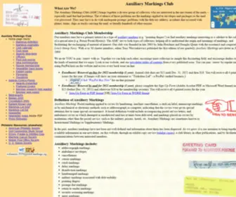 Postal-Markings.org(The auxiliary markings club) Screenshot