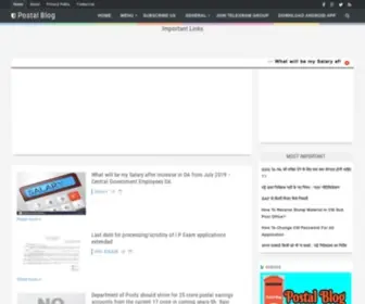Postalblogs.com(IndiaPost and Central Government Employees News Portal for SA post) Screenshot