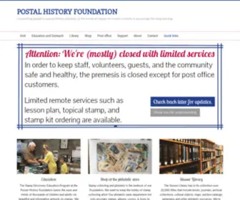 Postalhistoryfoundation.org(Connecting people to postal history) Screenshot