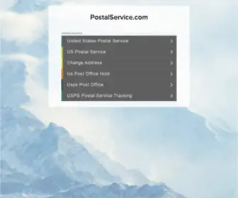 Postalservice.com(The Leading Postal Service Site on the Net) Screenshot