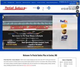 Postalsuitesplusmd.com(Postal Suites) Screenshot