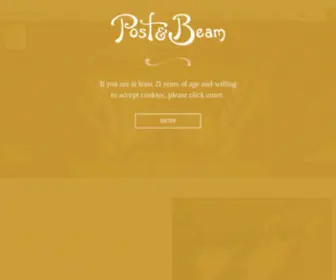 Postandbeamwinery.com(Napa Valley's Finest Winery) Screenshot