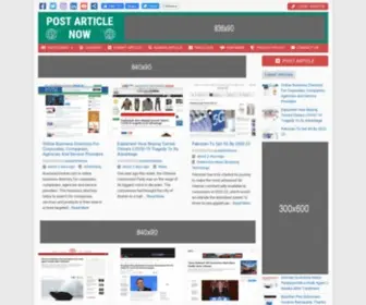 Postarticlenow.com(Top Article Submission Service for your Business) Screenshot