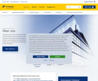 Postbank.com(Wir über uns) Screenshot