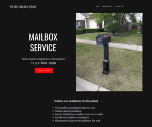 Postboxinst.com(Mailbox installation) Screenshot