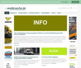 Postbranche.de(Die die Branche bewegen) Screenshot