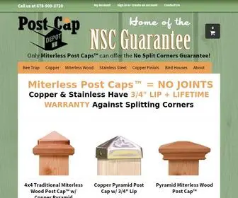 Postcapdepot.com(Copper Fence Post Caps) Screenshot