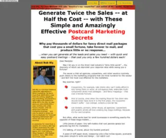 Postcardmarketinghandbook.com(Generate Twice the Sales) Screenshot