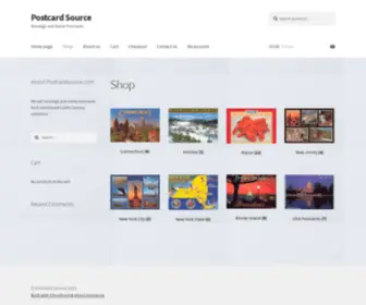 Postcardsource.com(Nostalgic and Scenic Postcards) Screenshot
