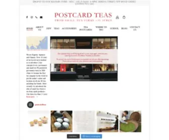 Postcardteas.com(London's Finest Tea Store) Screenshot