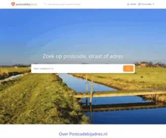 Postcodebijadres.nl(Zoek naar postcodes) Screenshot
