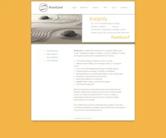 Postconf.com(Email Server Management Simplified. PostConf) Screenshot