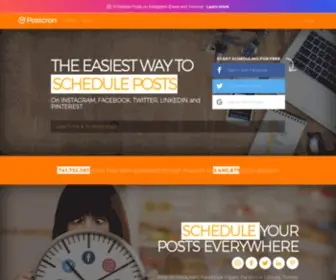 Postcron.com(The best Tool to Schedule Posts on Social Media Accounts) Screenshot