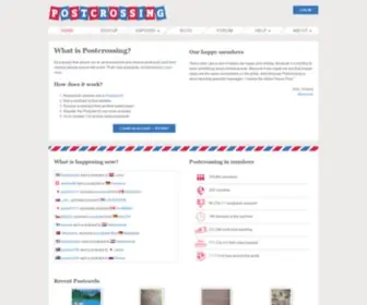 Postcrossing.com(A postcard exchange project) Screenshot