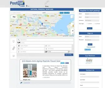 Postcue.com(Geo Marketplace) Screenshot