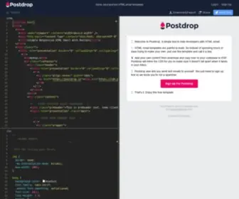 Postdrop.io(Inline, send and test HTML email templates) Screenshot