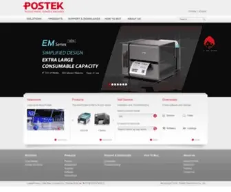 Postektechnologies.com(Barcode Label Printer) Screenshot