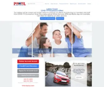 Postelcu.com(Postel Family Credit Union) Screenshot