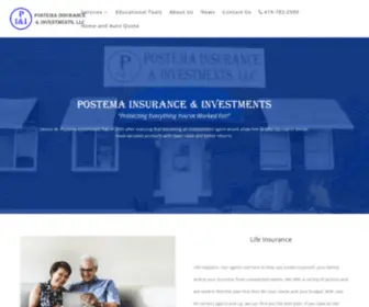 Postemainsurance.com(Postema Insurance & Investments) Screenshot