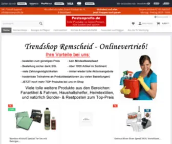 Postenprofis.com(TRENDSHOP Reinigungsbedarf & viele weitere nützliche Helfer) Screenshot