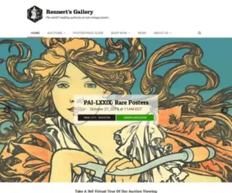 Posterauctions.com(Rennert's Gallery) Screenshot
