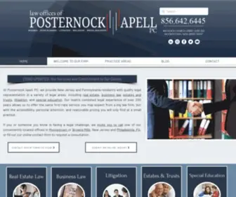 Posternockapell.com(New Jersey Lawyers) Screenshot