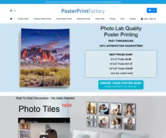 Posterprintfactory.com(Poster Print Factory) Screenshot