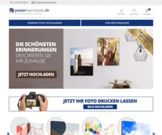 Posterwerkstatt.ch(Homepage von) Screenshot