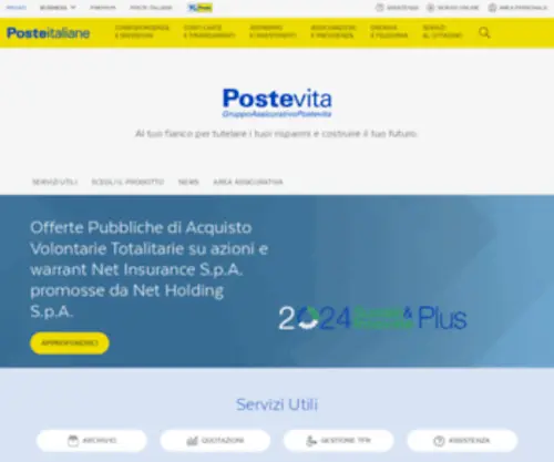 Postevita.it(Investimenti ed Assicurazioni) Screenshot