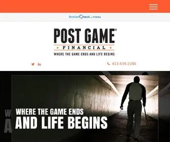 Postgamefinancial.com(When the game) Screenshot