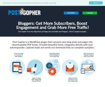 Postgopher.com(Post Gopher WordPress Plugin POST GOPHER) Screenshot