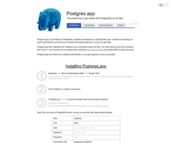 Postgresapp.com(The easiest way to get started with PostgreSQL on the Mac) Screenshot