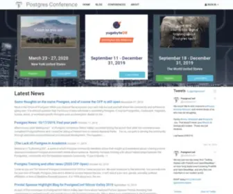 Postgresconf.org(Postgres Conference) Screenshot