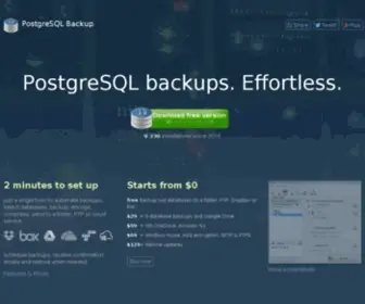 Postgresql-Backup.com(PostgreSQL Backup) Screenshot