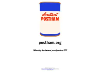 Postham.org(Postham) Screenshot