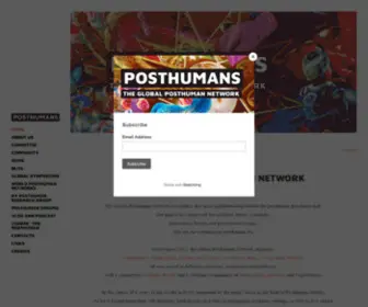 Posthumans.org(POSTHUMANS) Screenshot