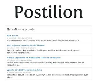 Postilion.cz(Postilion) Screenshot