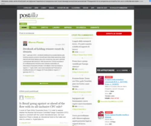 Postilla.it(Il blog dei professionisti per i professionisti) Screenshot