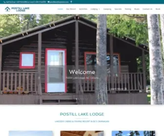 Postilllake.com(Postill Lake Lodge) Screenshot