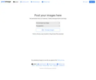 Postimage.io(Image upload) Screenshot